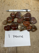 Polished Petrified Wood Puffy Hearts from Madagascar 1 pound Roughstone.Rocks LLC
