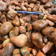 Red Jasper Rough Tumbled from India 1 pound Roughstone.rocks LLC