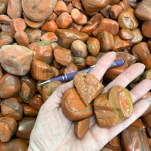 Red Jasper Rough Tumbled from India 1 pound Roughstone.rocks LLC