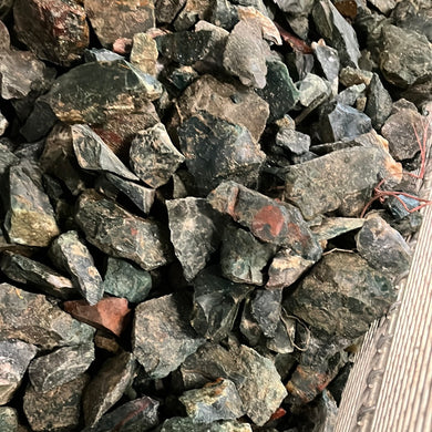 Rough Bloodstone from India Medium Pieces 10 pounds Roughstone.Rocks LLC