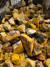 Rough Mookaite Mostly Yellow from Australia 10 pounds Roughstone.Rocks LLC