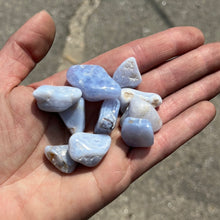 Blue Lace Agate Tumbles from Namibia 50 grams Roughstone.Rocks LLC