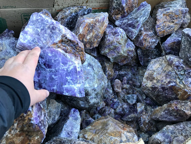 Rough Amethyst from Rwanda 1 pound Roughstone.Rocks LLC