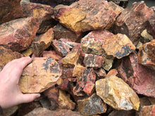 Rough Apache Warpaint Dolomite Jasper from Arizona 1 pound Roughstone.Rocks LLC