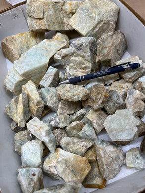 Rough Beryl from New Hampshire 1 pound Roughstone.Rocks LLC