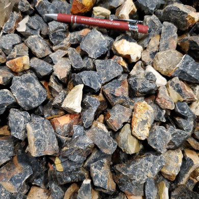 Rough Black Onyx from Brazil 1 pound Roughstone.Rocks LLC