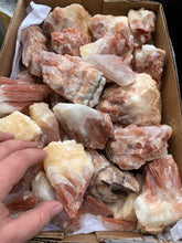 Rough Red Calcite from Mexico 1 pound Roughstone.Rocks LLC